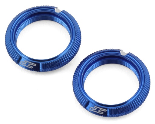 [JCO2702-1] JConcepts Team Associated Fin Aluminum 13mm Shock Collars (Blue) (2)