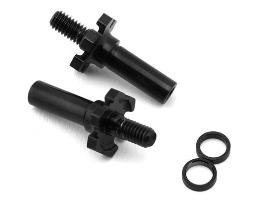 [JCO2827-2] JConcepts RC10B7/RC10B7D Adjustable Titanium Front Axle (Black) (2)