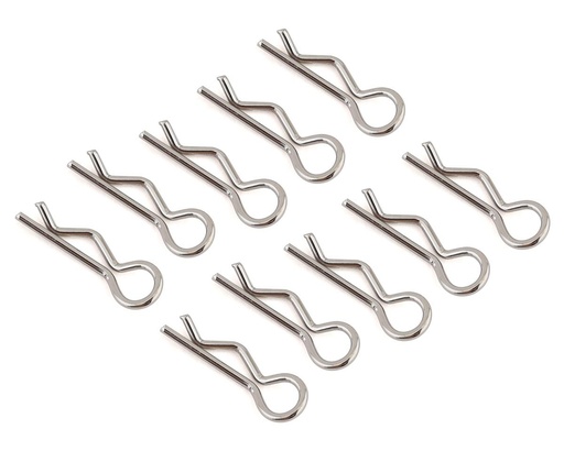 [JCO2840S] JConcepts Compact Angled Body Clips (10) (Silver)