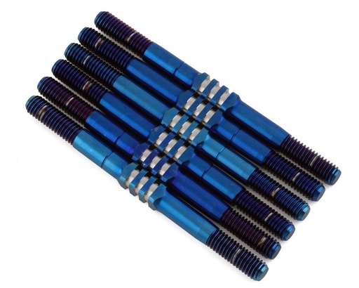 [JCO2848-1] JConcepts TLR 22 5.0 3.5mm Fin Titanium Turnbuckle Kit (Blue) (6)