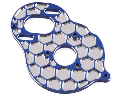 [JCO2910-1] JConcepts DR10/SR10 +2 Aluminum "Honeycomb" Motor Plate (Blue)