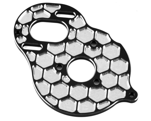 [JCO2910-2] JConcepts DR10/SR10 +2 Aluminum "Honeycomb" Motor Plate (Black)