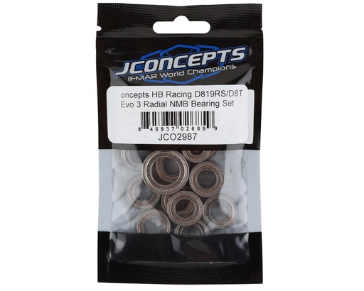 [JCO2987] JConcepts HB Racing D819RS/D8T Evo 3 Radial NMB Bearing Set