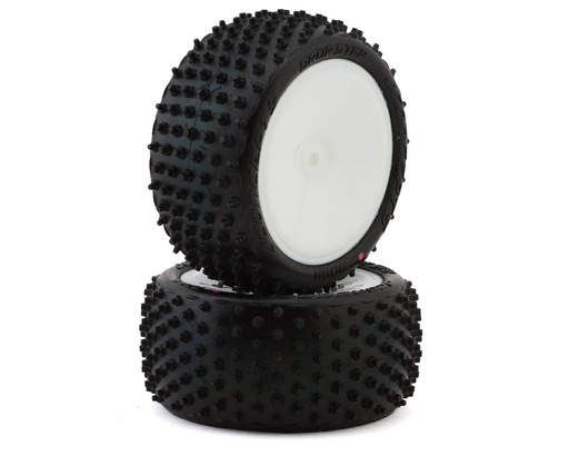 [JCO3059-101021] JConcepts Drop Step 2.2" Pre-Mounted Rear Buggy Carpet Tires (White) (2) (Pink)