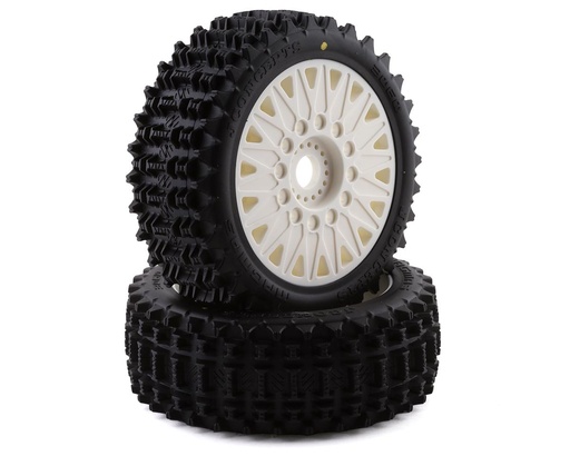 [JCO3060-1097] JConcepts Magma Pre-Mounted 1/8 Buggy Tires w/Cheetah Wheel (White) (2) (Yellow)