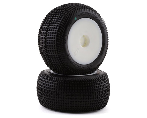 [JCO3102-1291] JConcepts Mini-T 2.0 Sprinter Pre-Mounted Rear Tires (White) (2) (Green)