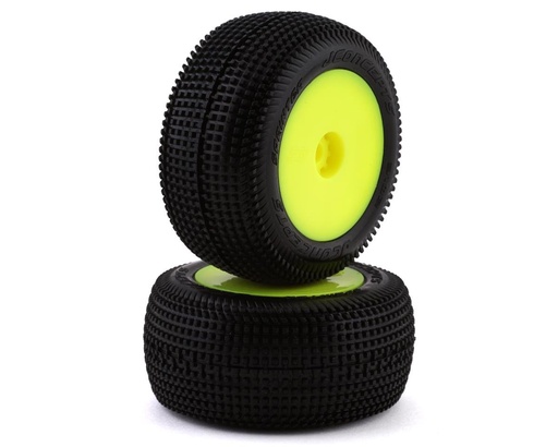[JCO3102-2291] JConcepts Mini-T 2.0 Sprinter Pre-Mounted Rear Tires (Yellow) (2) (Green)