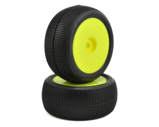 [JCO3125-22] JConcepts Reflex 4.0" Pre-Mounted 1/8th Truggy Tires (2) (Yellow) (Green)