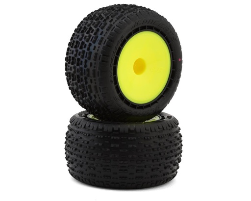 [JCO3162-201091] JConcepts Swaggers 2.2" Pre-Mounted Stadium Truck Tires (Yellow) (2) (Pink)