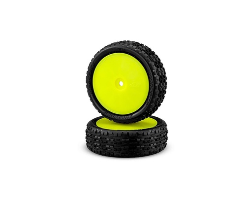 [JCO3166-201011] JConcepts Swagger 2.2" Pre-Mounted 4WD Front Buggy Carpet Tires (Yellow) (2) (Pink)