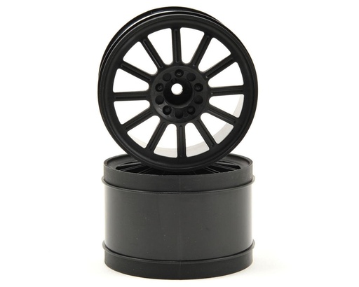 [JCO3341B] JConcepts 12mm Hex Rulux 2.8" Rear Wheel (2) (Black)