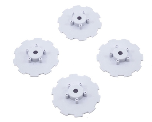 [JCO3344WD] JConcepts Hazard Wheel Dish (White) (4) (SC5M)