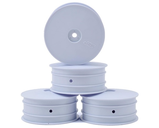 [JCO3349] JConcepts 9.5mm Hex Mono 2.2 4WD Front Buggy Wheels (4) (B44.2) (White)