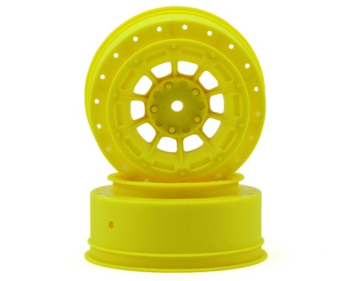 [JCO3356Y] JConcepts 12mm Hex Hazard Front Wheel w/3mm Offset (Yellow) (2) (SC10B)