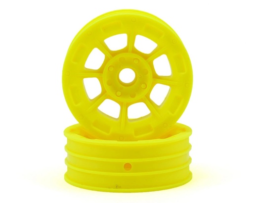 [JCO3358Y] JConcepts Hazard 1.9" RC10 Front Wheel (Yellow) (2)