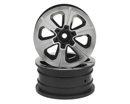 [JCO3373B] JConcepts Hustle 1.9" Rock Crawler Wheels (2) (Chrome)
