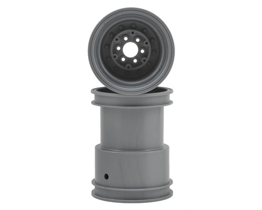 [JCO3377S] JConcepts Tribute 2.6x3.6" Monster Truck Wheel (Silver) (2)