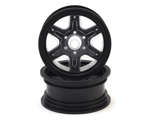 [JCO3379B] JConcepts 12mm Hex Dragon 2.6" Mega Truck Wheel w/Offset Adapters (Black) (2)
