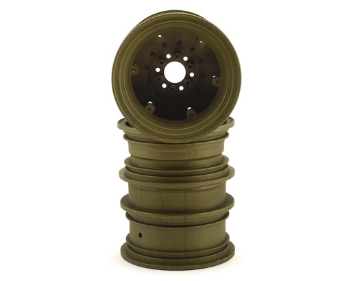 [JCO3388G] JConcepts Krimson Dually 2.6" Dual Truck Wheels (Olive/Gold) (2)