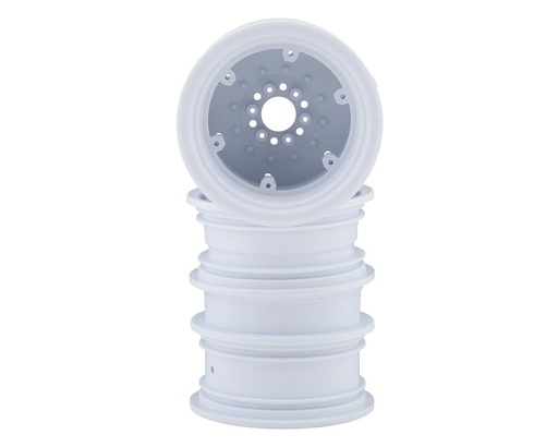 [JCO3388W] JConcepts Krimson Dually 2.6" Dual Truck Wheels w/Adaptors & Covers (White) (2)