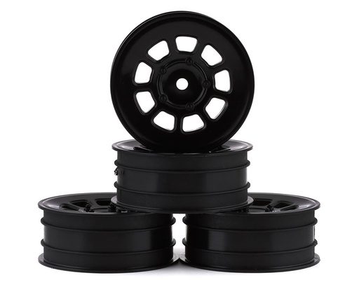 [JCO3397B] JConcepts 9 Shot 2.2 Dirt Oval Front Wheels (Black) (4) (B6.1/XB2/RB7/YZ2)