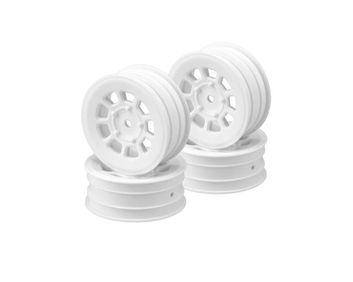 [JCO3397W] JConcepts 9 Shot 2.2 Dirt Oval Front Wheels (White) (4) (B6.1/XB2/RB7/YZ2)