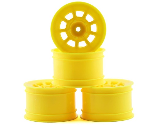 [JCO3398Y] JConcepts 9 Shot 2.2 Dirt Oval Rear Wheels (Yellow) (4) (B6.1/XB2/RB7/YZ2)