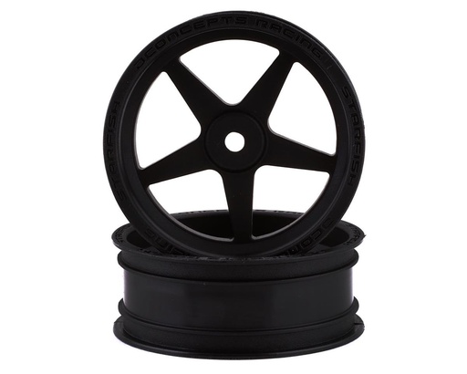 [JCO3406B] JConcepts Starfish Street Eliminator 2.2" Front Drag Racing Wheels (Black) (2)