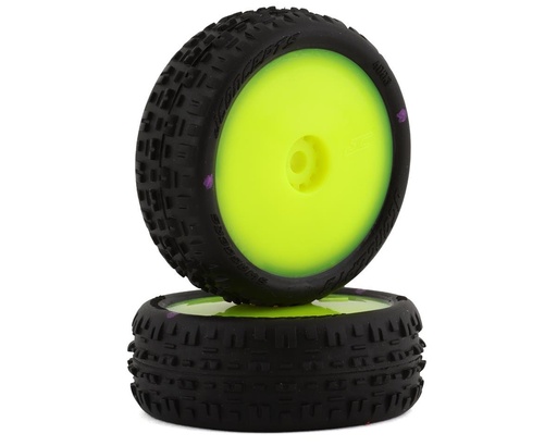 [JCO4003-201011] JConcepts Mini-B Swagger Pre-Mounted Front Tires (Yellow) (2) (Pink)
