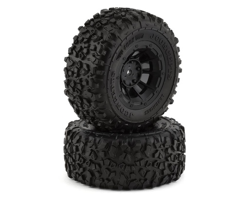 [JCO4009-3044] JConcepts Pre-Mounted Landmines SC Tires w/Hazard Wheels (2) (Yellow)