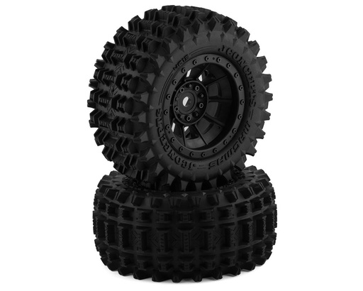 [JCO4013-3994] JConcepts Magma Pre-Mounted Monster Truck Tires w/Hazard Wheel (Black) (2) (Platinum)