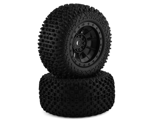 [JCO4014-3994] JConcepts Choppers Pre-Mounted Monster Truck Tires w/Hazard Wheel (Black) (2) (Platinum)