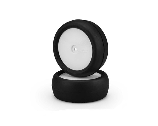 [JCO4019-1691] JConcepts Smoothie 2 2.2" Pre-Mounted 4WD Front Tires (White) (2) (Silver)