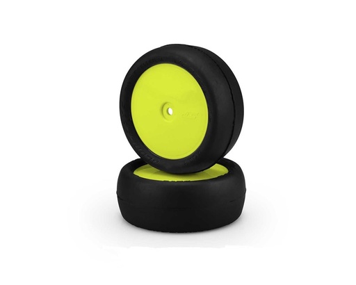 [JCO4019-2691] JConcepts Smoothie 2 2.2" Pre-Mounted 4WD Front Tires (Yellow) (2) (Silver)