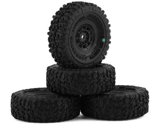 [JCO4022-3294] JConcepts Landmines 1.0" Pre-Mounted Tires w/Hazard Wheel (Black) (4) (Green)