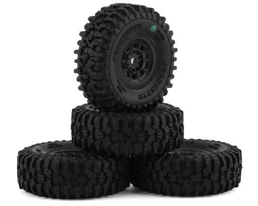 [JCO4023-3294] JConcepts Tusk 1.0" Pre-Mounted Tires w/Hazard Wheel (Black) (4) (Green)
