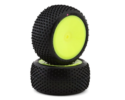 [JCO4029-201021] JConcepts Siren LP 2.2" Pre-Mounted Rear Buggy Carpet Tires (Yellow) (2) (Pink)