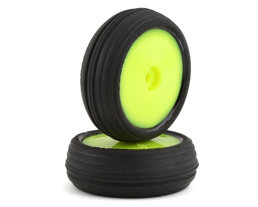 [JCO4039-2211] JConcepts Mini-B Hawk Pre-Mounted Front Tires (Yellow) (2) (Green)