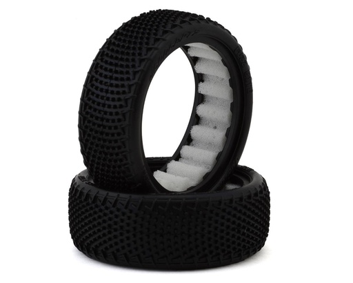 [JCO4061-010] JConcepts Fuzz Bite Wide 2.2" 2WD Front Buggy Carpet Tires (2) (Pink)