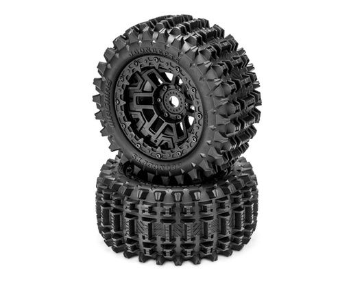 [JCO4088-39912] JConcepts Magma Pre-Mounted Monster Truck Tires (Black) (2) w/17mm Hex