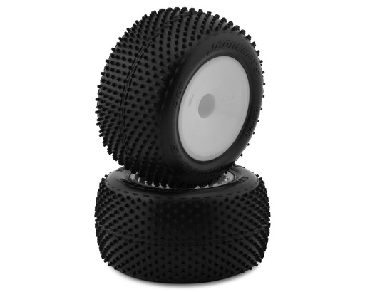 [JCO4107-101091] JConcepts 2.2" Siren Pre-Mounted 1/10 Stadium Truck Carpet Tires (White) (2) (Pink)