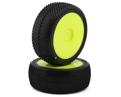 [JCO4114-22] JConcepts Arina Pre-Mounted 1/8th Buggy Tires (Yellow) (2) (Green)