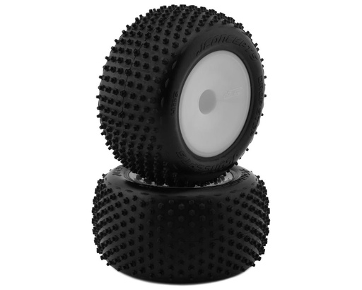 [JCO4116-101091] JConcepts 2.2" Drop Step Pre-Mounted 1/10 Stadium Truck Tires (White) (2) (Pink)