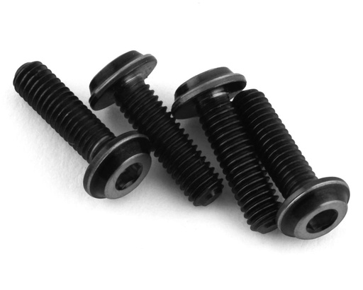 [JCO5039-2] JConcepts 3x10mm "Top Hat" Titanium Screws (Black) (4)