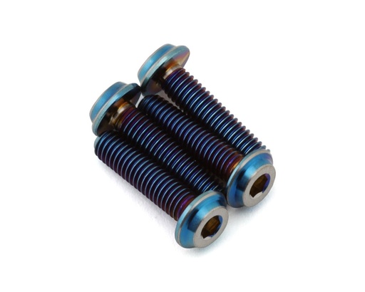 [JCO5040-1] JConcepts 3x12mm "Top Hat" Titanium Screws (Blue) (4)