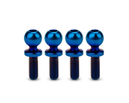 [JCO5133-1] JConcepts 5.5mm Revolved Titanium Ball Studs (Blue) (4) (8mm)
