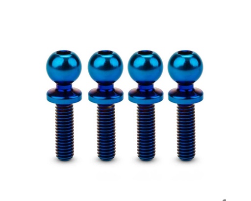 [JCO5134-1] JConcepts 5.5mm Revolved Titanium Ball Studs (Blue) (4) (10mm)