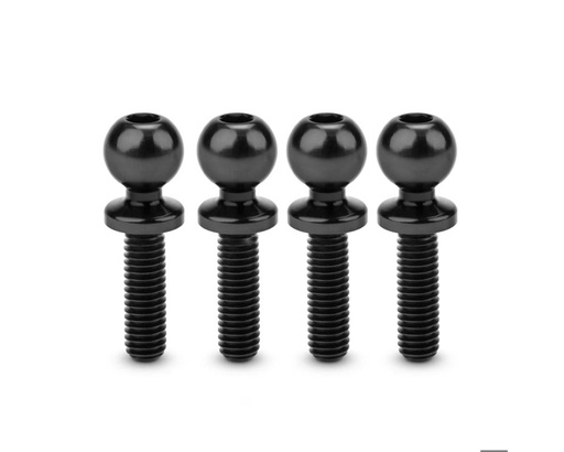 [JCO5134-2] JConcepts 5.5mm Revolved Titanium Ball Studs (Black) (4) (10mm)