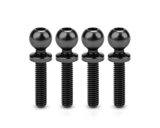 [JCO5135-2] JConcepts 5.5mm Revolved Titanium Ball Studs (Black) (4) (12mm)