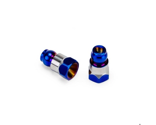 [JCO5160-1] JConcepts RC10B7/B7D 10mm Fin Titanium Rear Stand-Off (Blue) (2)